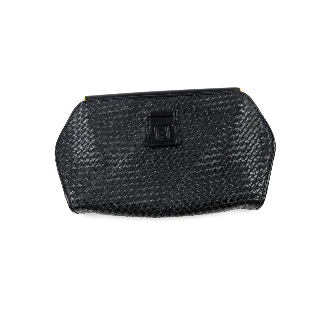 Fendi Pochette Vintage Pelle Nera
