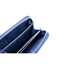 Chanel Portacarte Denim Blu