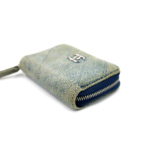 Chanel Portacarte Denim Blu