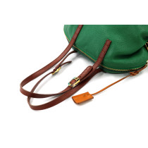 Fendi 2 Bag Pelle Verde e Nero