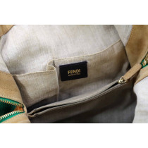 Fendi 2 Bag Pelle Verde e Nero