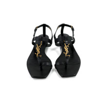 Saint Laurent Sandali Cassandra Pelle Nera