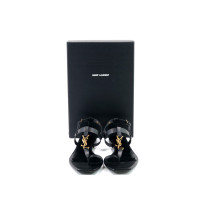 Saint Laurent Sandali Cassandra Pelle Nera