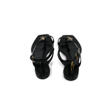 Saint Laurent Sandali Cassandra Pelle Nera
