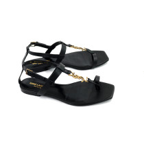 Saint Laurent Sandali Cassandra Pelle Nera