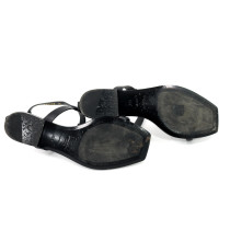 Saint Laurent Sandali Cassandra Pelle Nera