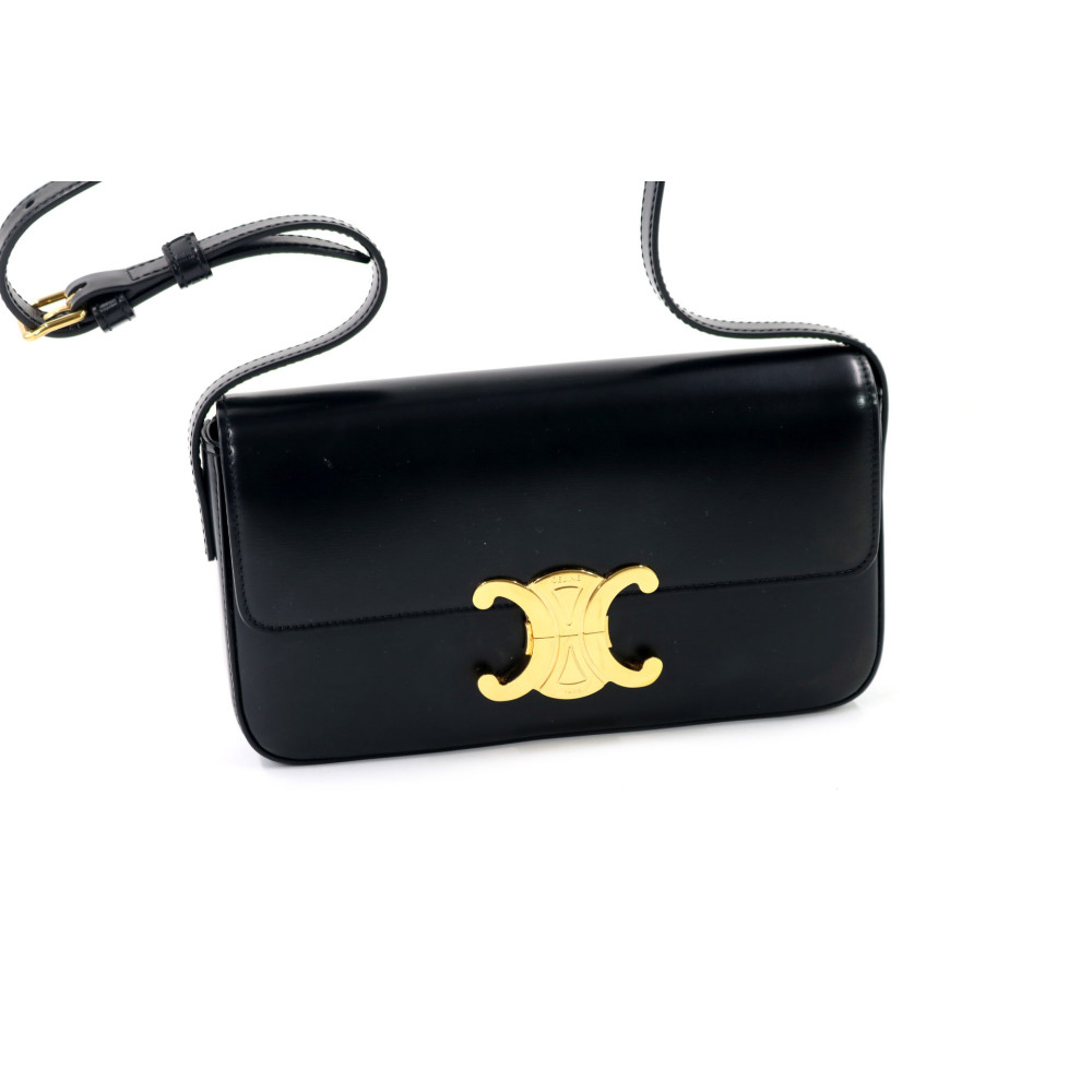 Celine Triomphe Pelle Nera