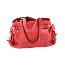 Prada Tote Side Pocket Pelle di Vitello Rossa