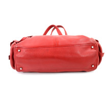 Prada Tote Side Pocket Pelle di Vitello Rossa