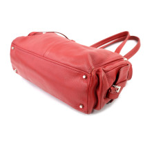 Prada Tote Side Pocket Pelle di Vitello Rossa