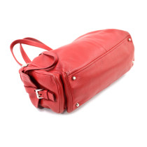 Prada Tote Side Pocket Pelle di Vitello Rossa