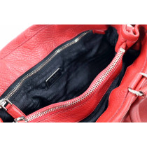 Prada Tote Side Pocket Pelle di Vitello Rossa