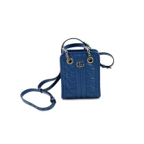 Gucci Tote Mini Vertical Pelle Azzurra