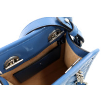 Gucci Tote Mini Vertical Pelle Azzurra