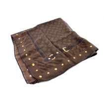 Louis Vuitton Foulard Seta Marrone