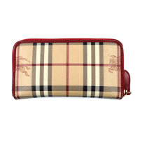 Burberry Portafoglio Maymarket Pelle Beige e Rossa