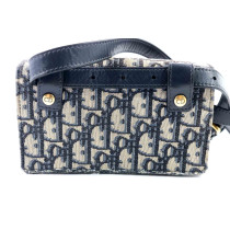 Dior Pochette Saddle Tela Blu