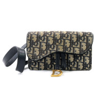 Dior Pochette Saddle Tela Blu