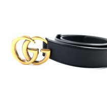 Gucci Cintura Marmont Pelle Nera