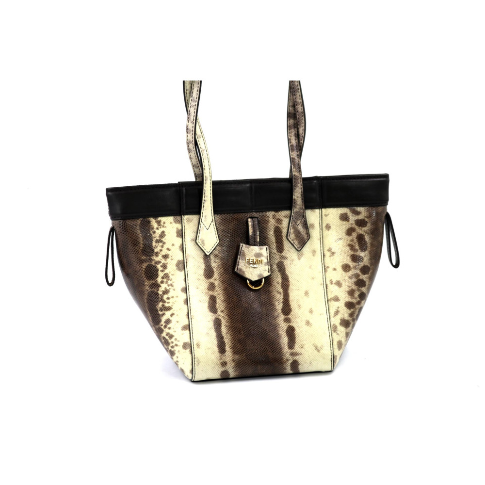 Fendi Origami Pitone Marrone