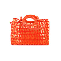 Valentino Shopping Tela Arancio