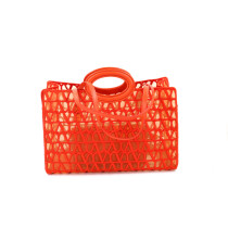 Valentino Shopping Tela Arancio