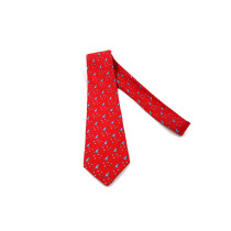Hermes Cravatta Seta Rossa