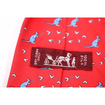 Hermes Cravatta Seta Rossa