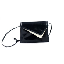 Bottega Veneta Shopping Vintage Pelle Blu e Panna