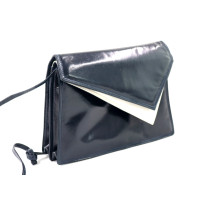 Bottega Veneta Shopping Vintage Pelle Blu e Panna