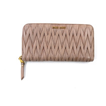 Miu Miu Portafoglio Matelasse Pelle Rosa