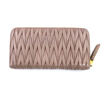 Miu Miu Portafoglio Matelasse Pelle Rosa