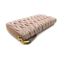 Miu Miu Portafoglio Matelasse Pelle Rosa