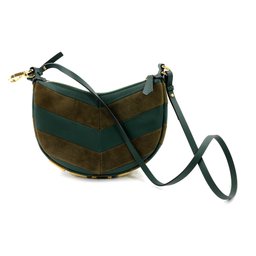 Fendi Fendigraphy Mini Pelle e Camoscio Verde
