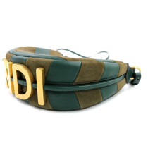 Fendi Fendigraphy Mini Pelle e Camoscio Verde