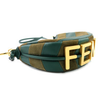Fendi Fendigraphy Mini Pelle e Camoscio Verde