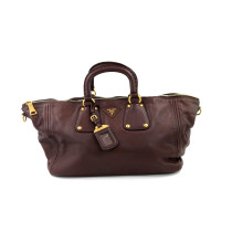 Prada Shopping Pelle Marrone