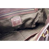 Prada Shopping Pelle Marrone