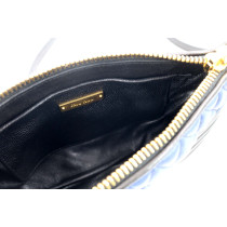 Miu Miu Pochette Biker Pelle Nera e Blu