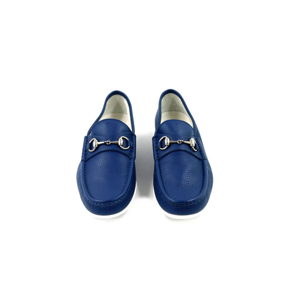 Gucci Mocassini Camoscio Blu