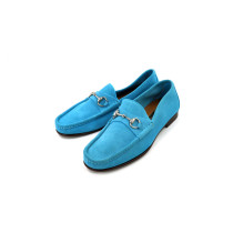 Gucci Mocassini Camoscio Azzurro