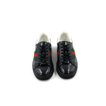 Gucci Sneakers Pelle Lucida Nera
