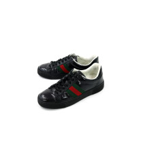 Gucci Sneakers Pelle Lucida Nera