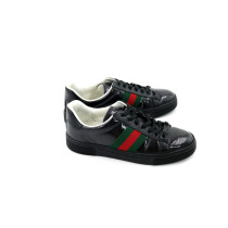Gucci Sneakers Pelle Lucida Nera