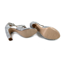 Miu Miu Sandali Glitter Argento