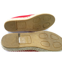 Prada Espadrillas Tela Rossa