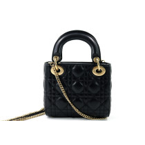 Dior Lady Dior Mini Pelle Nera