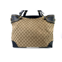 Gucci Tote Patti Stud GG Beige