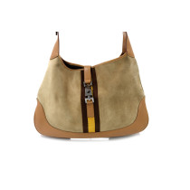 Gucci Jackie Grande Pelle Scamosciata Beige