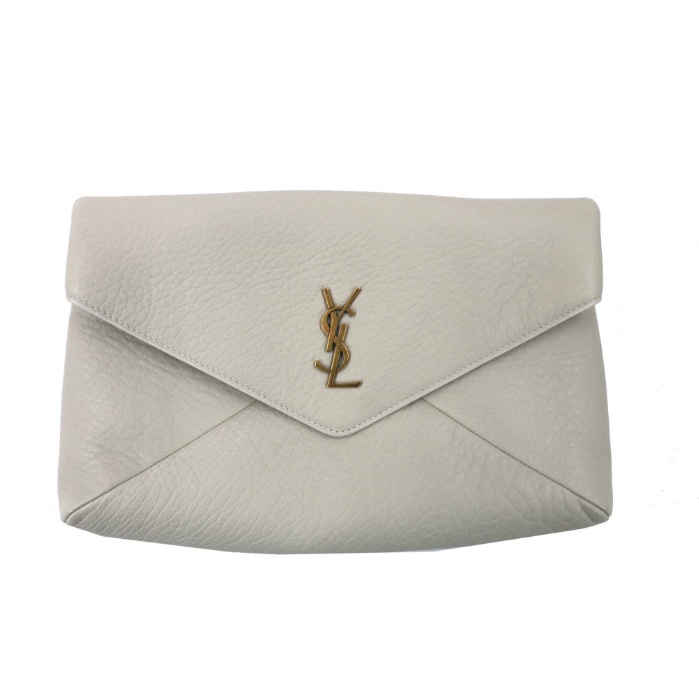 Saint Laurent Pochette Cassandre Pelle Crema